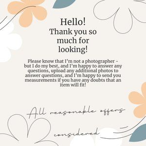 Thanks for looking! All reasonable offers considered!